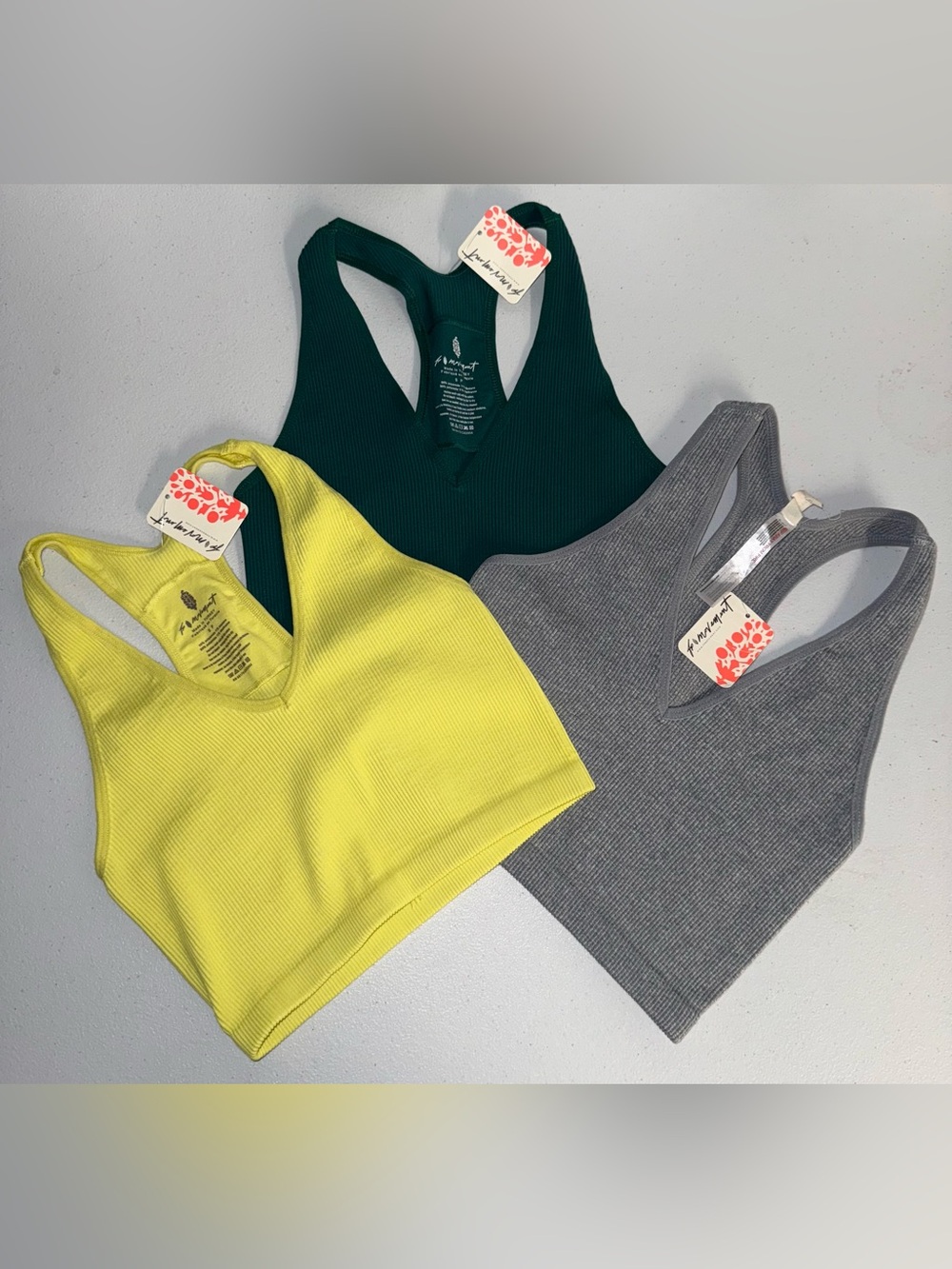 NWT Bundle of 3 Free People Movement Women's Free Throw Crops Size S
